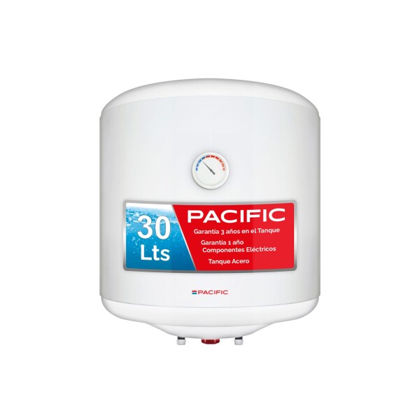 CALEFON PACIFIC 30 LTS TANQUE ACERO blanco