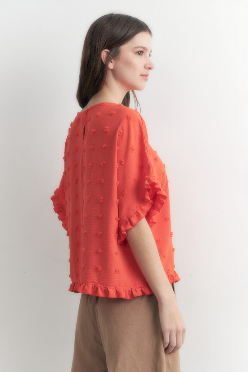 Blusa fantasía naranja