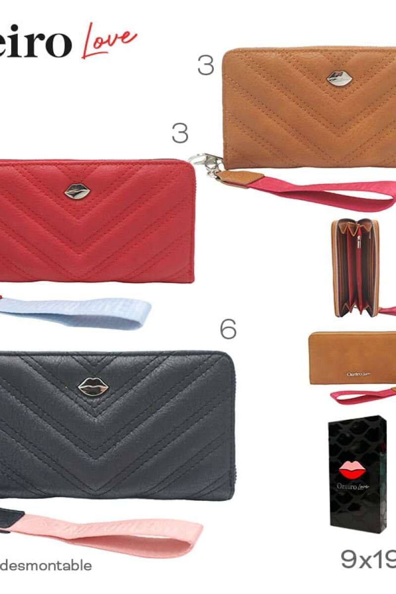 Billetera Las Oreiro Rojo