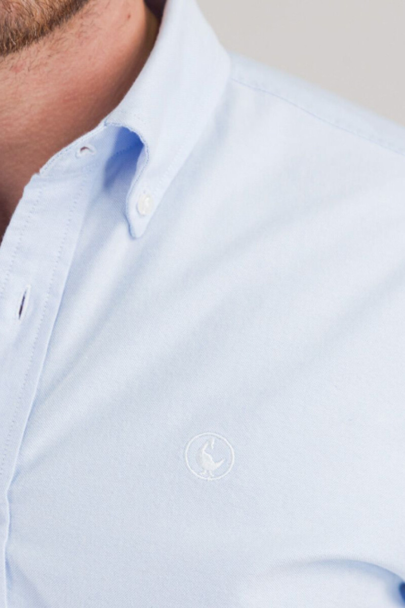 Camisa Oxford Celeste