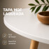 Mesa Comedor ComboHome Milan Redonda Laqueada 80Cm Premium Blanco 1