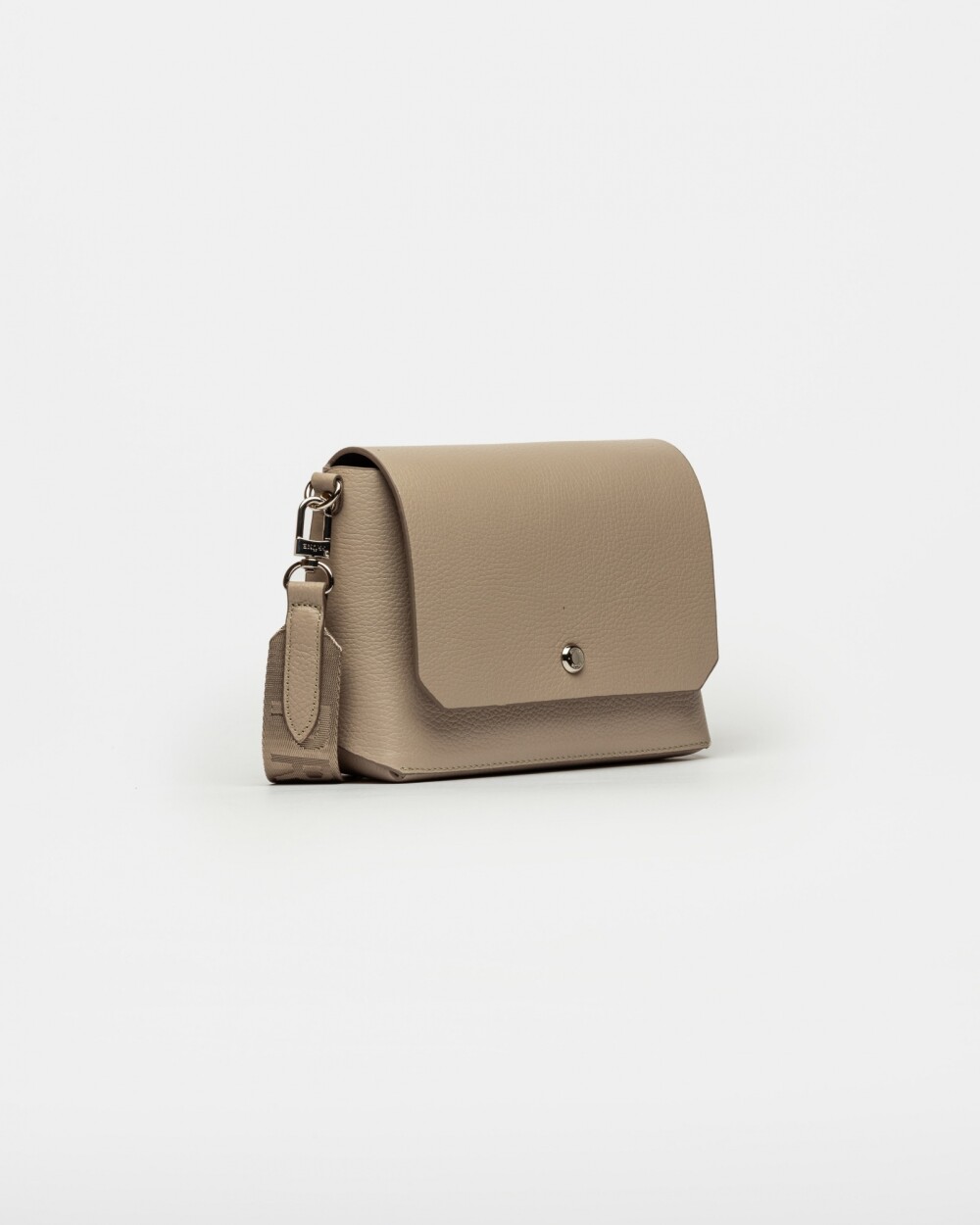 Bandolera Menorca En Cuero Graneado Taupe