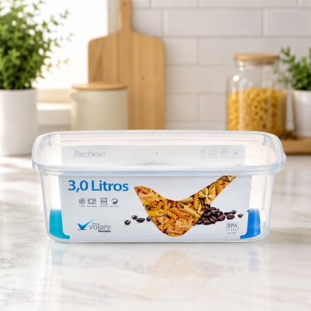 POTE VIANDA RECTANGULAR VOLARE 3 LITROS POTE VIANDA RECTANGULAR VOLARE 3 LITROS
