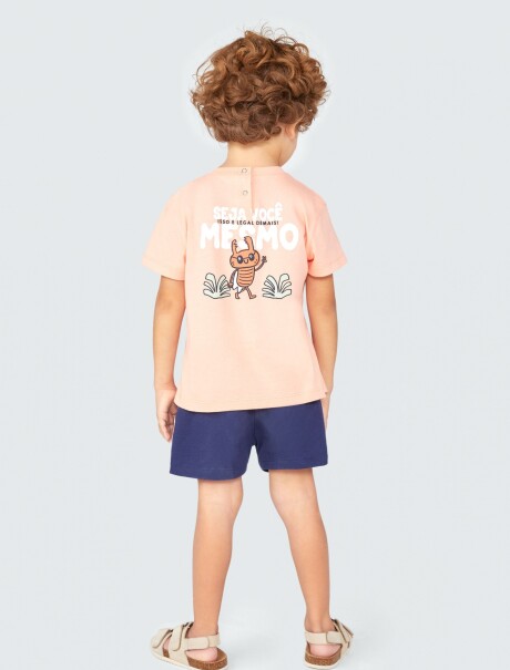 CONJUNTO INFANTIL CON ESTAMPA NARANJA