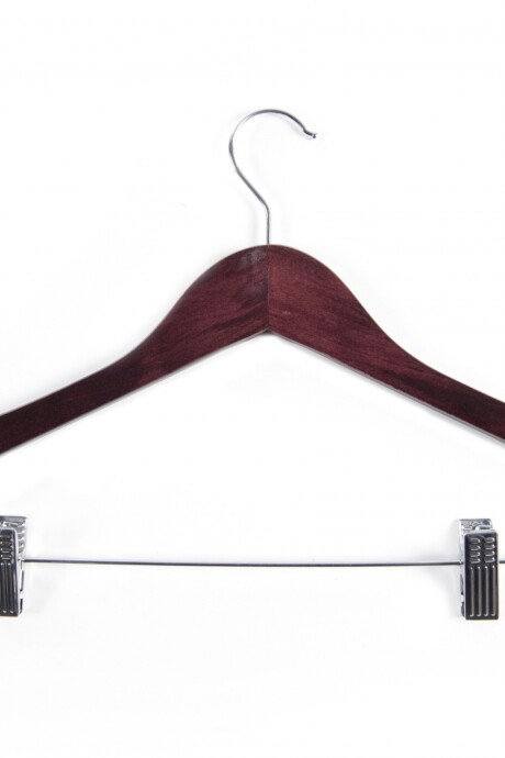 Percha Pantalón Triángulo Con Pinzas - Adultos Bordeaux Percha Pantalón Triángulo Con Pinzas - Adultos Bordeaux