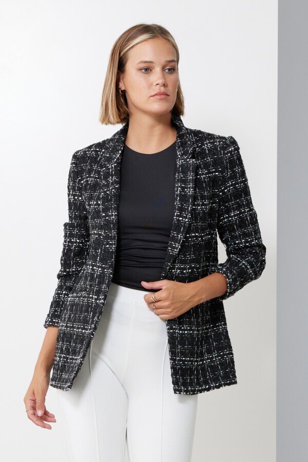 Blazer Tweed NEGRO/BLANCO