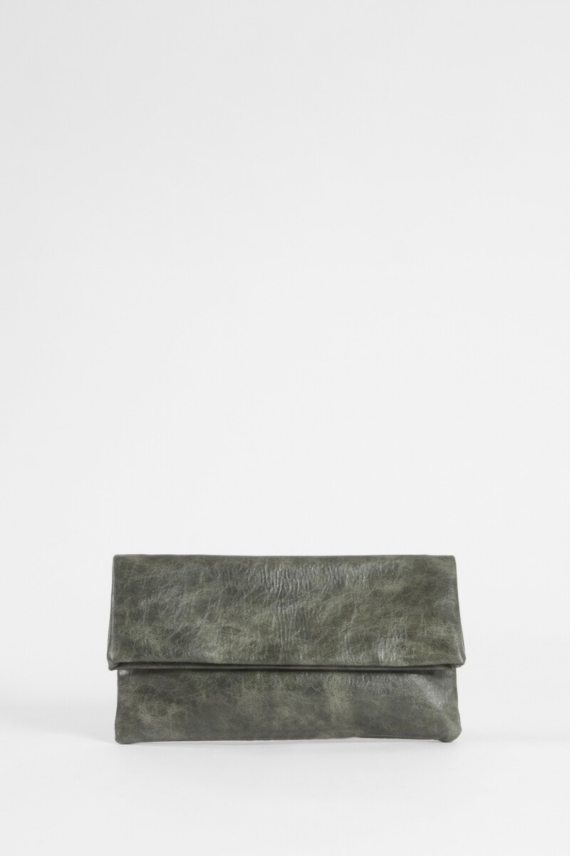 Sobre con correa removible verde