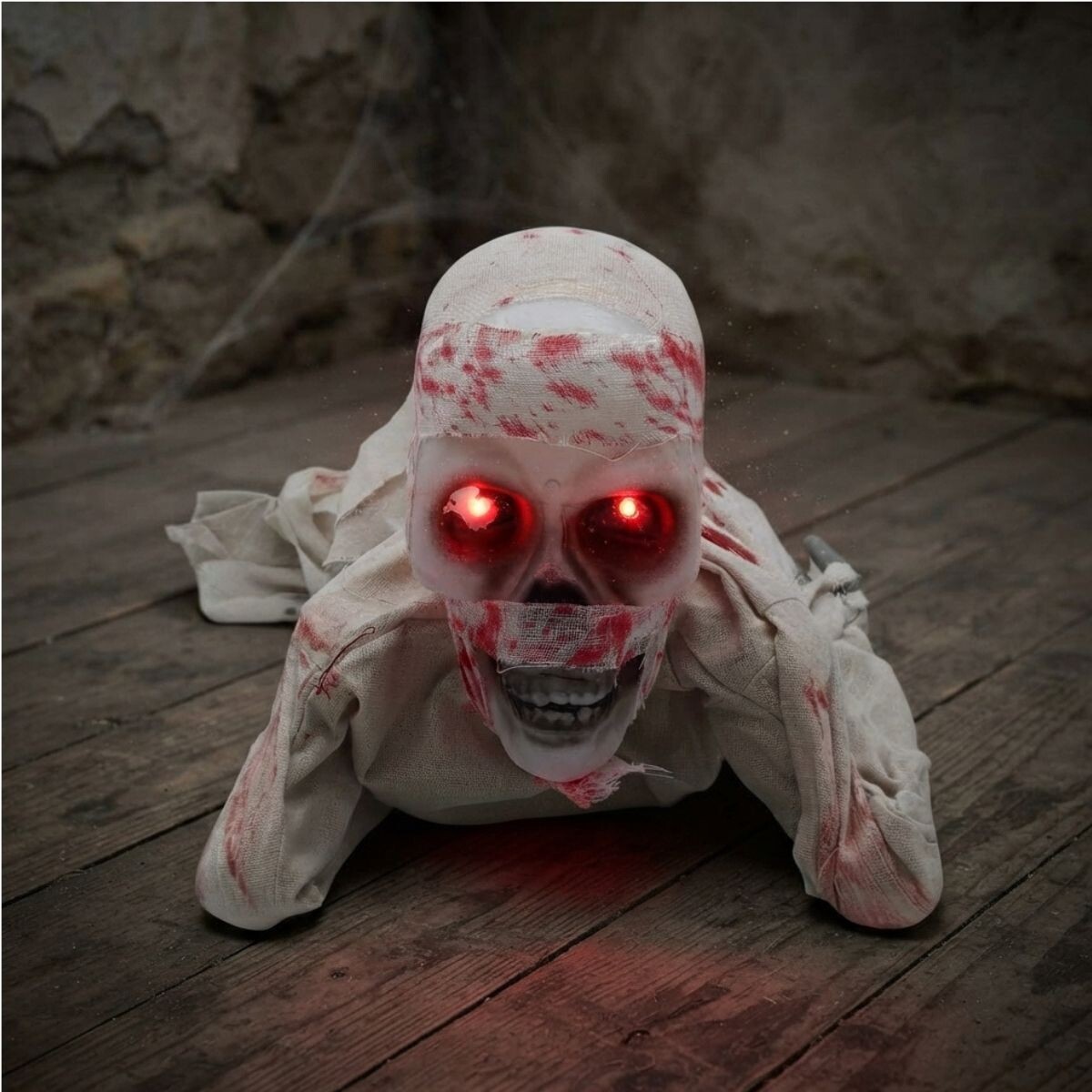 Momia Esqueleto Que Se Arrastra Animatrónico Halloween 