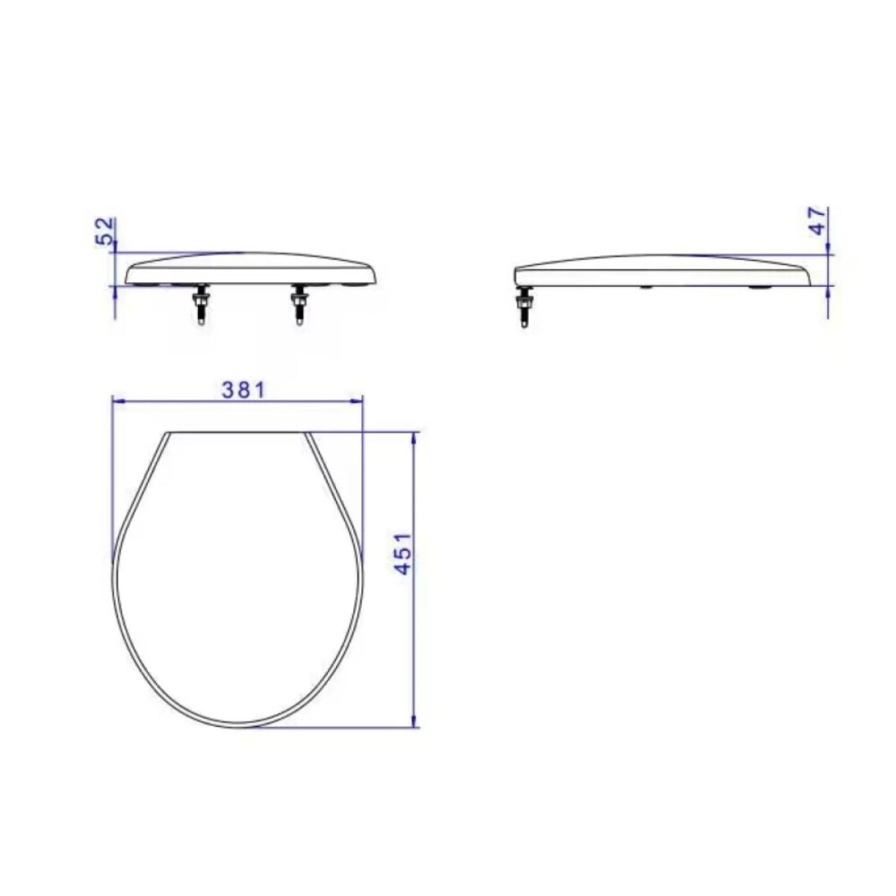Tapa inodoro universal negra DECA Tapa Inodoro Universal Negra Deca