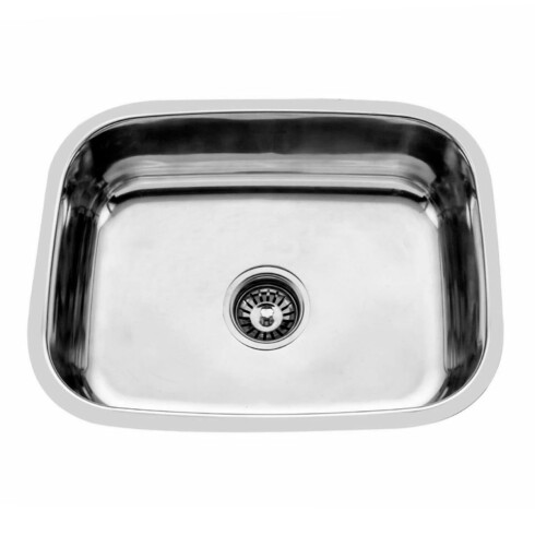 PILETAS DE COCINA SIMPLE BAJO MESADA INOX SATINADA 41X35X21 000
