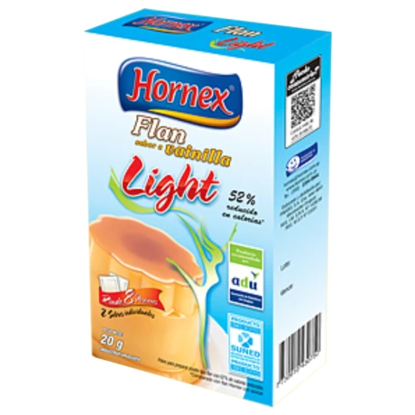 FLAN HORNEX LIGHT 20G 8P VAINILLA FLAN HORNEX LIGHT 20G 8P VAINILLA