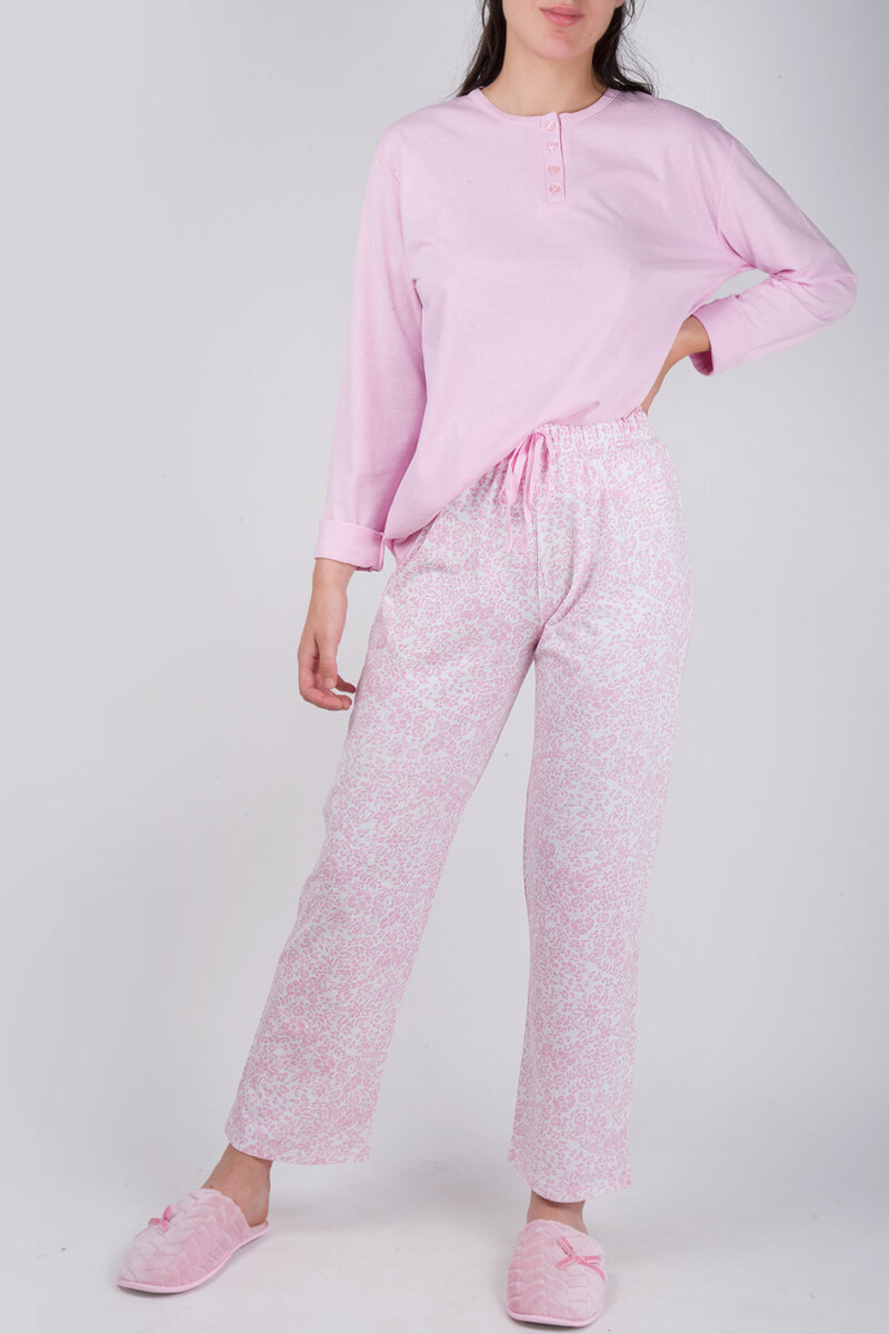Pijama hibisco Rosado
