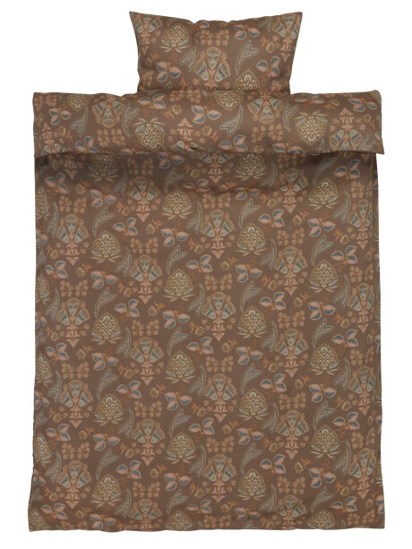 Juego funda nórdica satén MIMMI 155x220 arena osc Juego funda nórdica satén MIMMI 155x220 arena osc