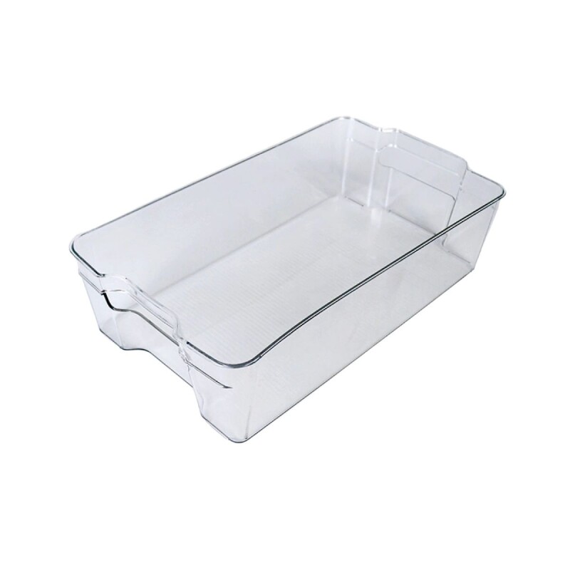 ORGANIZADOR RECT ACRIL TRANSP C/MANIJA 35X23X9.5CM Unica