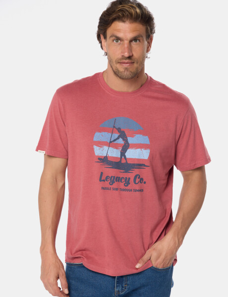 REMERA ESTAMPADA Bordo