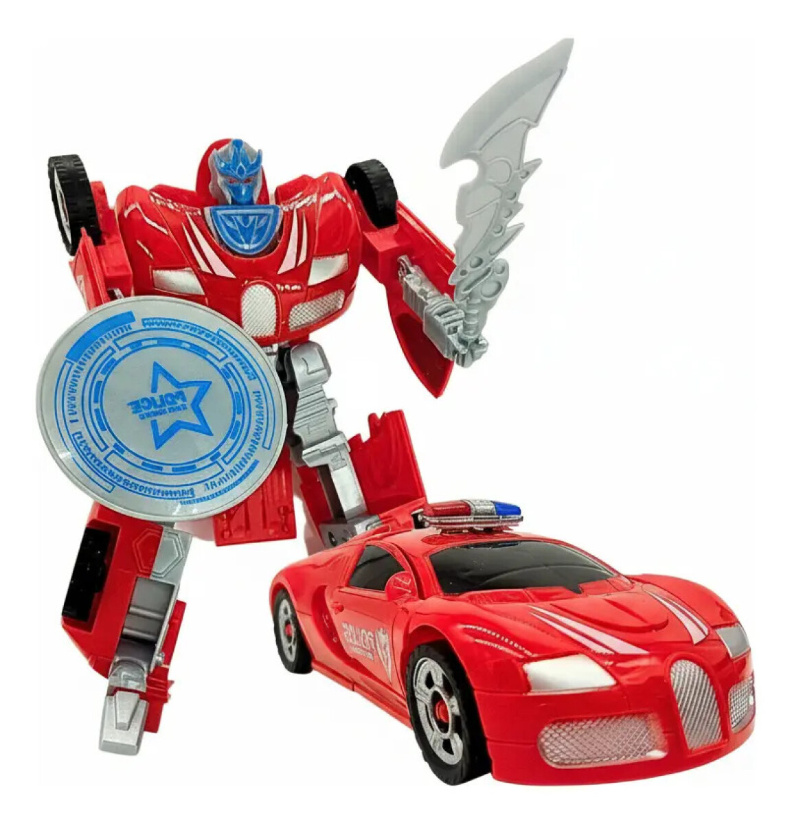Auto transformer policia - Rojo 