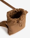 Complemento Marroquinería Nylon Porta Celular Con Asa Regulable - Marron Beige