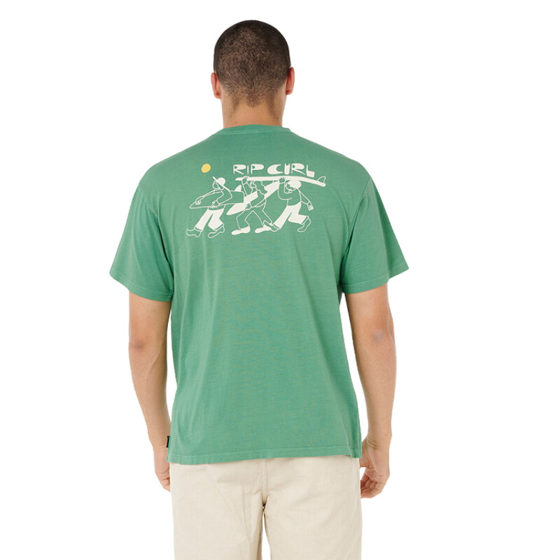 Remera Rip Curl Aots - Ty Williams Dudes - Verde Remera Rip Curl Aots - Ty Williams Dudes - Verde