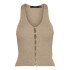 VMGOLD RIB SL V-NECK TOP GA Nomad