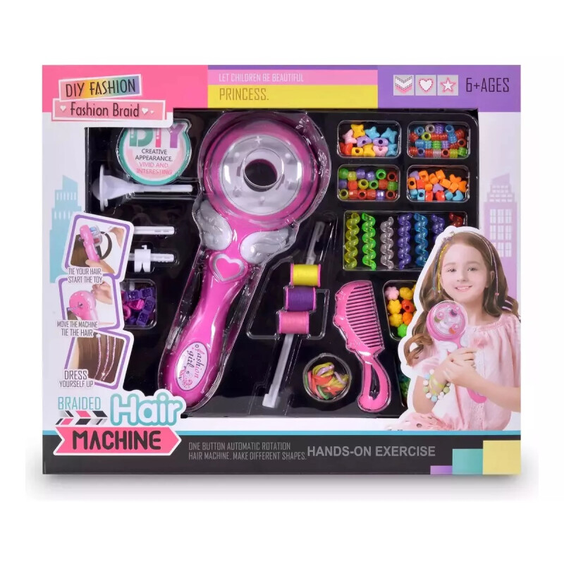 Maquina Trenzadora De Cabello Niñas Con Accesorios Maquina Trenzadora De Cabello Niñas Con Accesorios