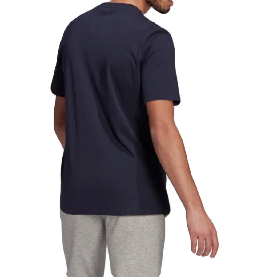 Remera de Hombre Adidas Essentials Logo Azul Marino
