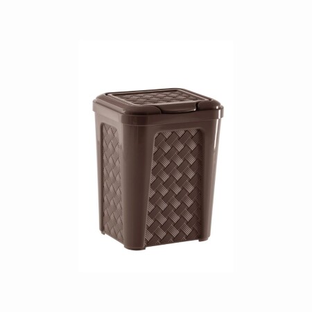 PAPELERA RESIDUOS RATTAN 5LTS MARRON Sin color