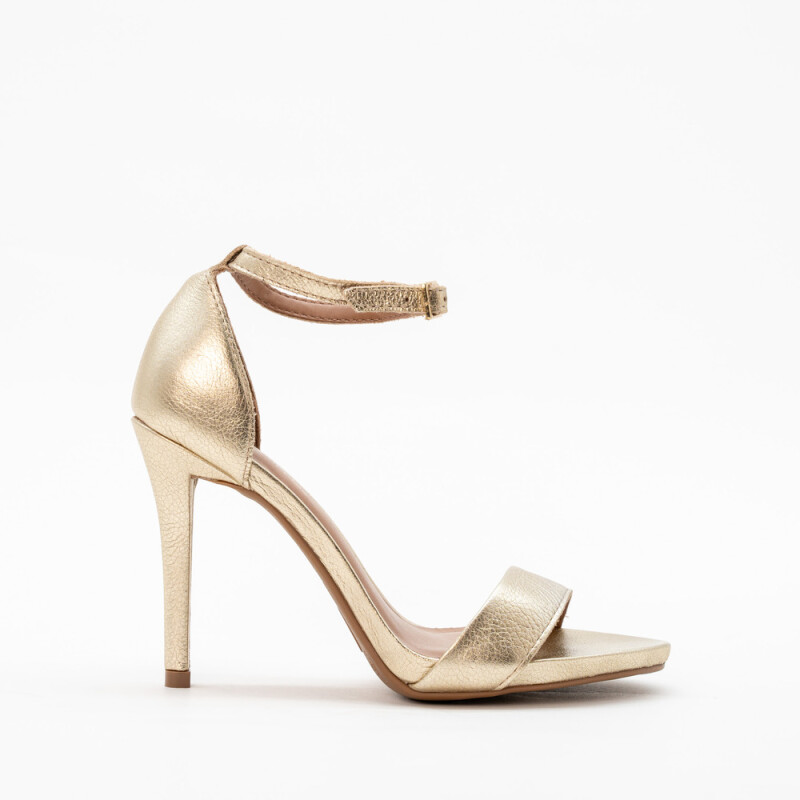 Sandalia COURO METALIZADO ROMA CHAMPANHE GRIMOLDI CHAMPANHE