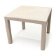 Juego de jardín 4 sillas con apoya brazo + mesa simil ratán 90x90cm BEIGE