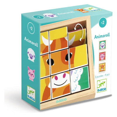 Puzzle Animoroll 3 en 1 Djeco Puzzle Animoroll 3 en 1 Djeco