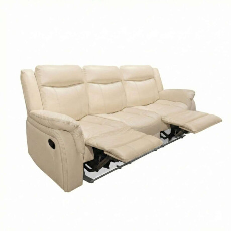 Sofa Recliner 3 Cuerpos Royal Crema