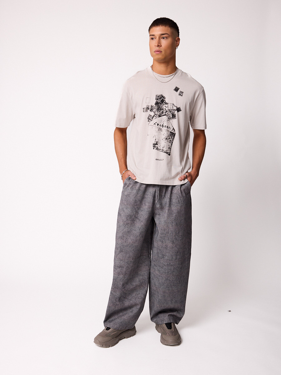 T-SHIRT BARYN DIXIE Gris Claro