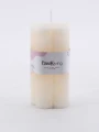 VELA FLOR FRUTILLA BLANCO