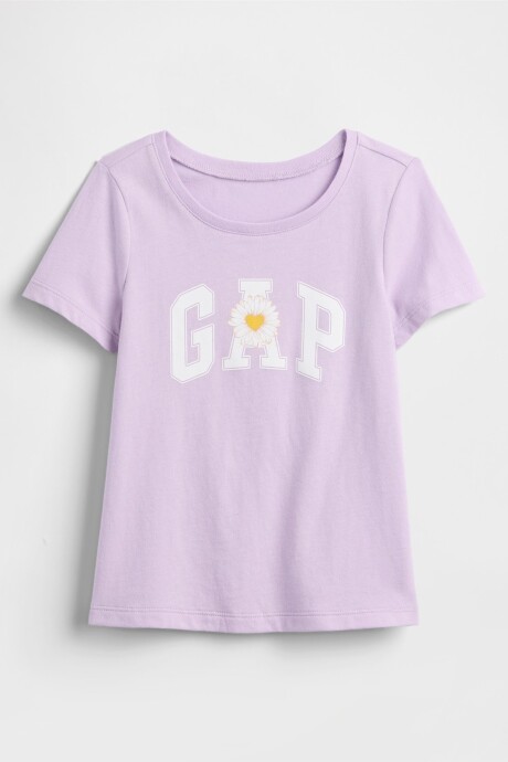 Remera Logo Gap Manga Corta Toddler Niña Nostalgic Lavender