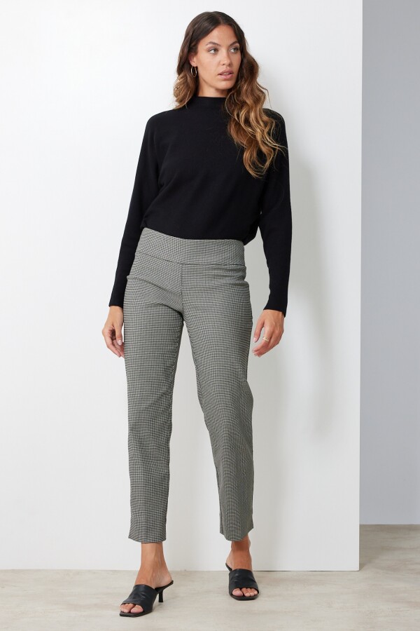 Pantalon Tejido NEGRO/GRIS