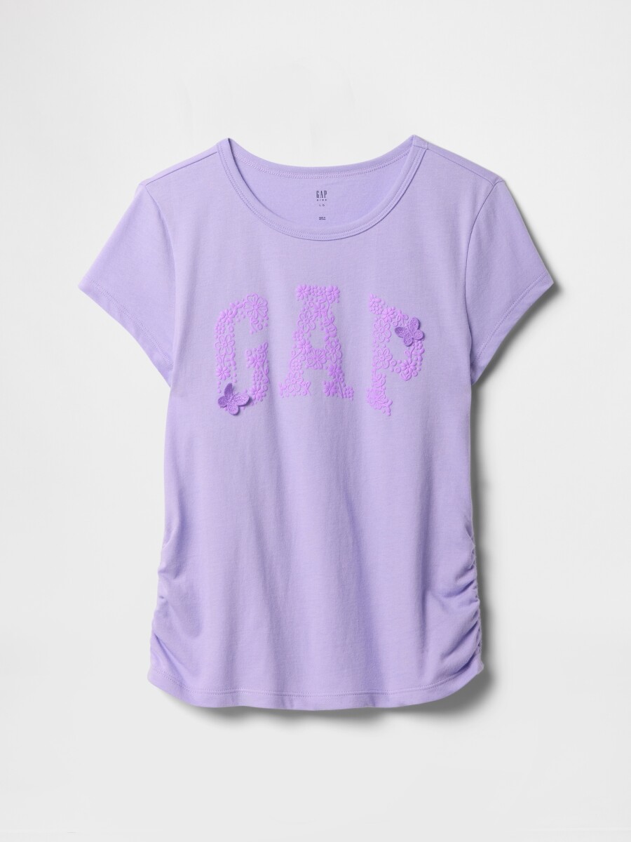 Remera Logo Gap Niña - Warm Violet 568 