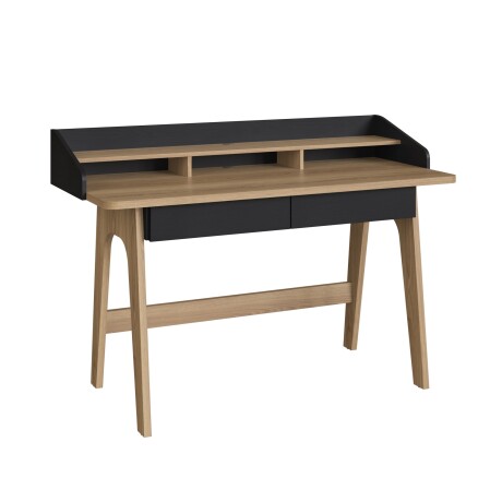 Escritorio Flexus 139 Negro y Madera