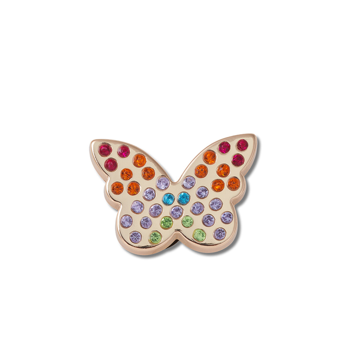 Jibbitz™ Charm Gold Rainbow Butterfly - Multicolor 