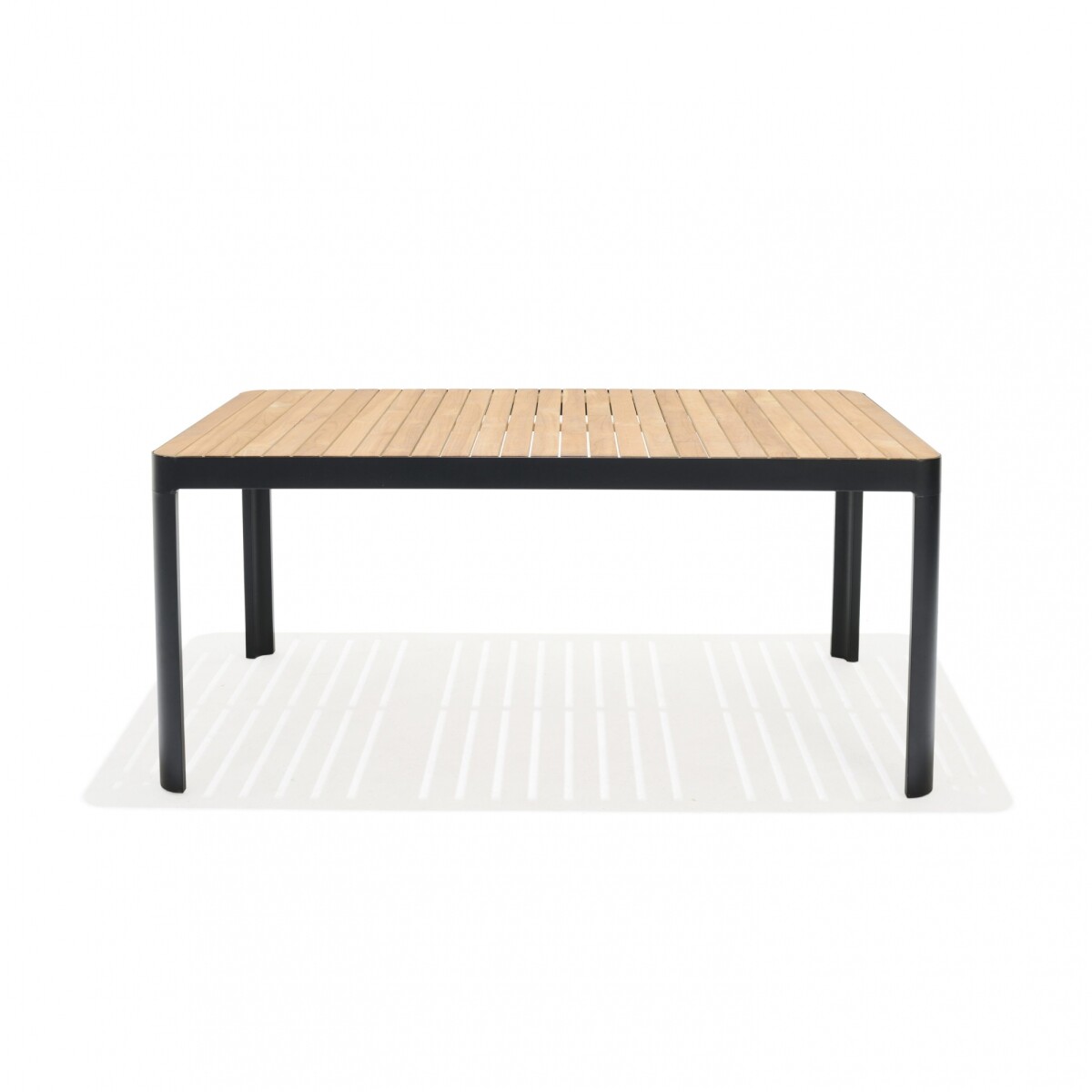 Mesa Aluminio y Teca - Portals 161x95cm 