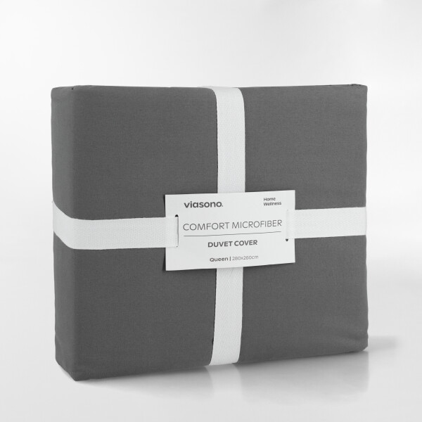 FUNDA DE DUVET MICROFIBER GRIS - QUEEN