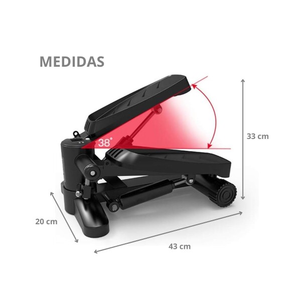 Escalador Mini Stepper Elpitica Maquina Caminadora Entrenamiento Gym Con Pantalla Led Y Bandas Imback Escalador Mini Stepper Elpitica Maquina Caminadora Entrenamiento Gym Con Pantalla Led Y Bandas Imback