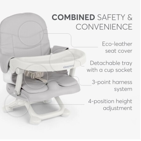 Silla de comer portatil PAPPO Grey