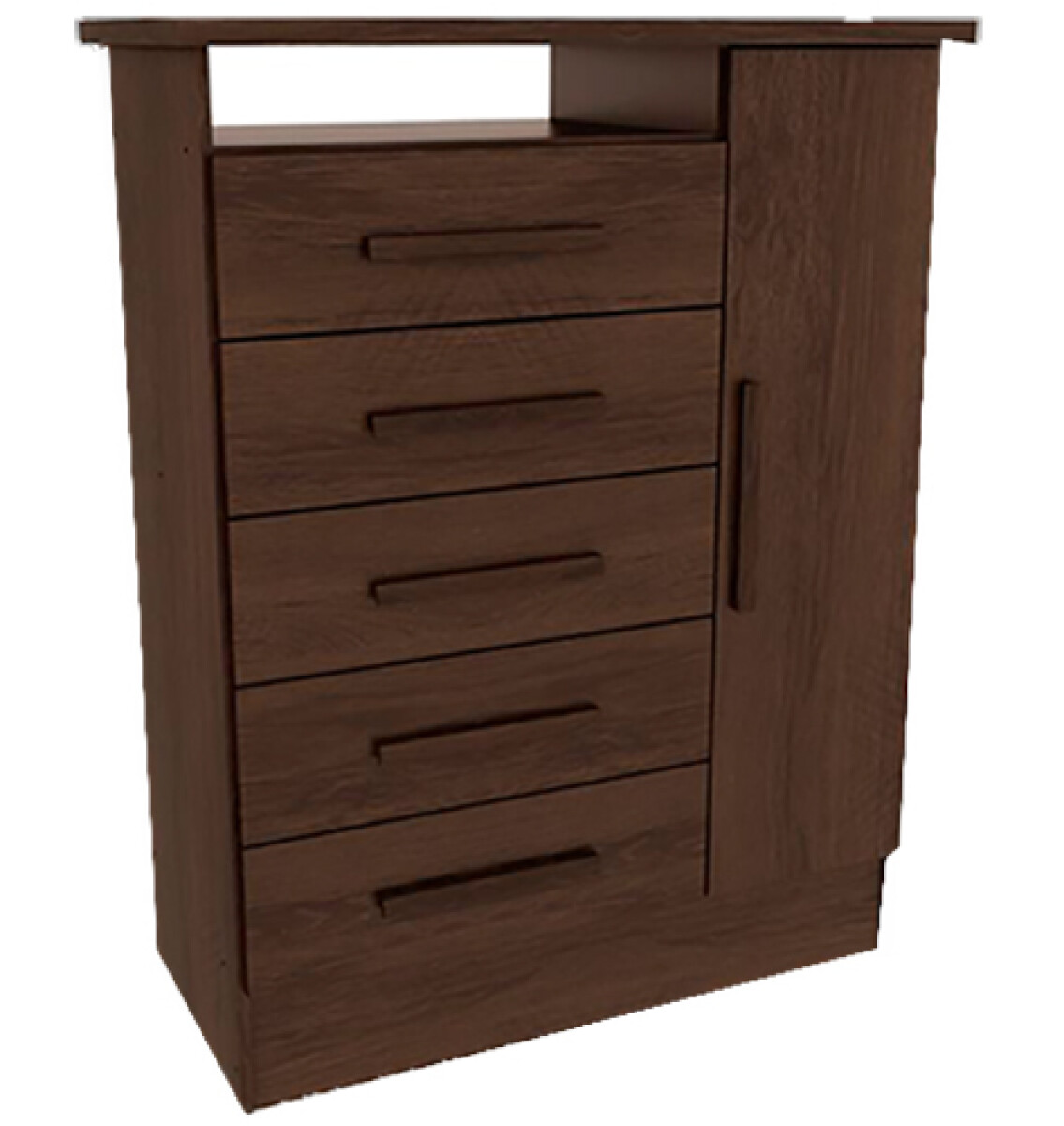 COMODA INEY GALICIA 1540- 5 Caj.+ 1 Pta -Cedro-Blanco (51Co1 - Sin color 