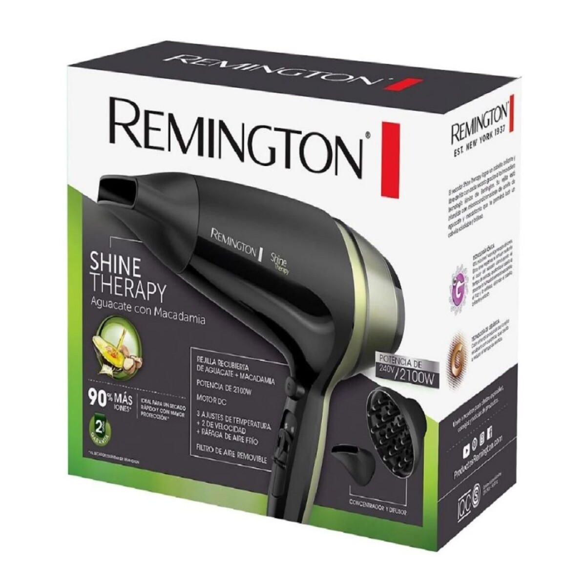 Secador de Pelo Remington Shine Therapy 