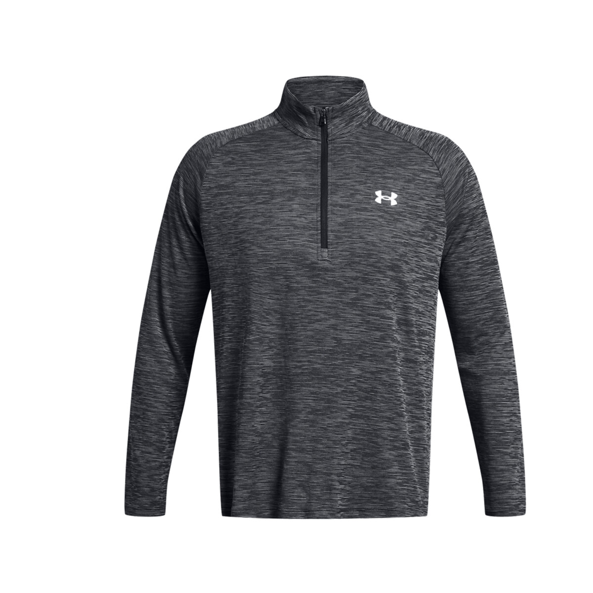 Buzo Under Armour Tech Textured 1/2 ZIP - Grey & Black 