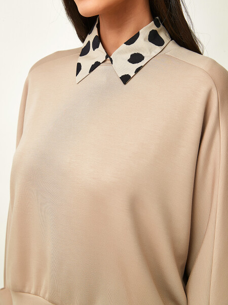BUZO MOA BEIGE MELANGE