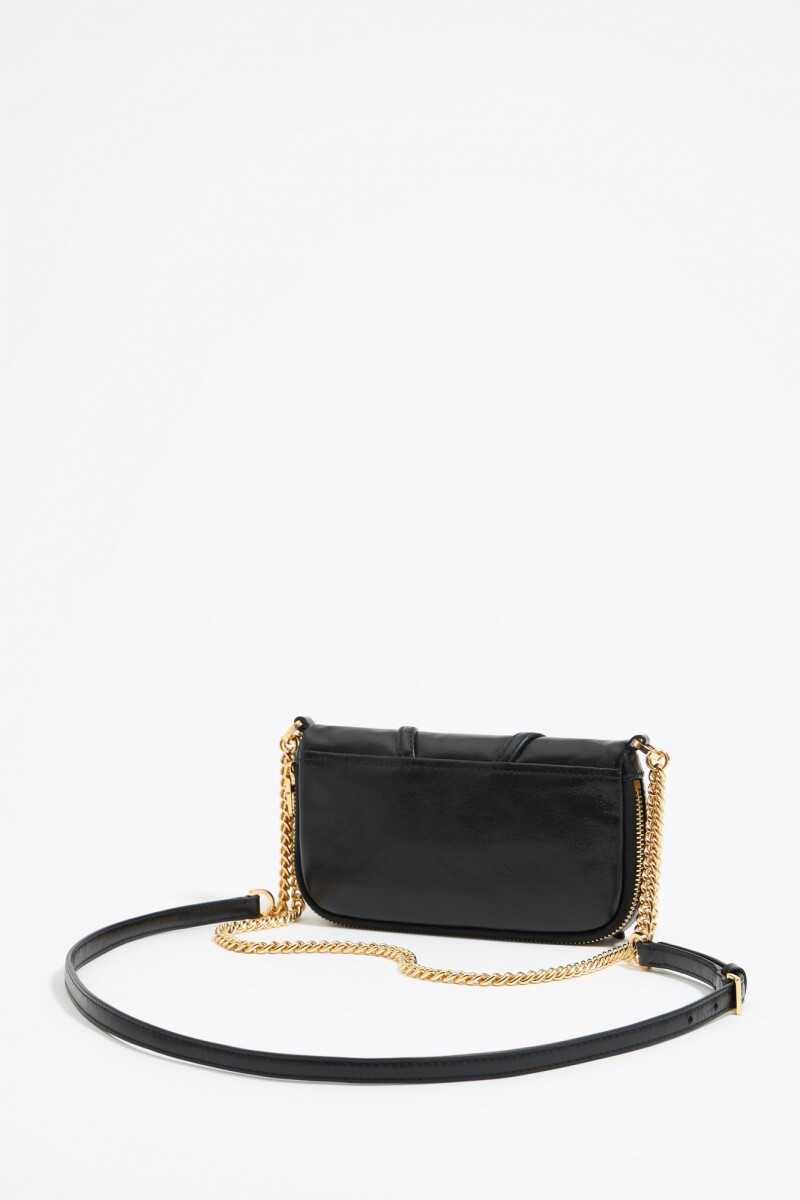 BOLSO BANDOLERA MINI PIEL Negro