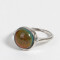 Anillos Medianos y Grandes Piedra Anillo Con Piedra - Plateado