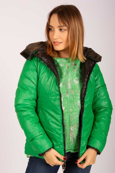 Campera reversible Verde