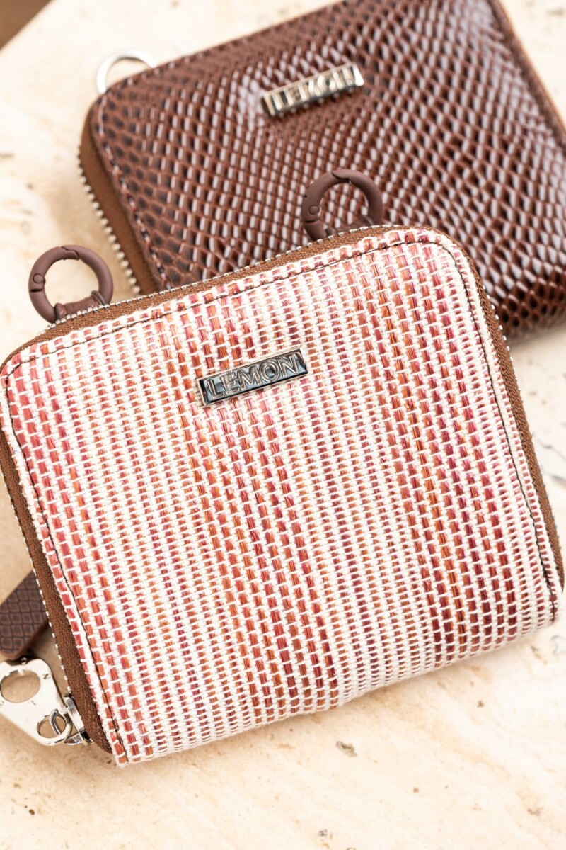 Cartera Con Cadena Terracota