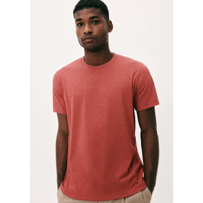 CAMISETA MM MASC VERMELHO MESCLA